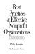 Best practices of effective nonprofit organizations : a practitioner's guide /