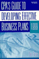 CPA's guide to developing effective business plans, 1999 /