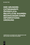 Der Grundrechtseingriff /