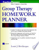 Group therapy homework planner /