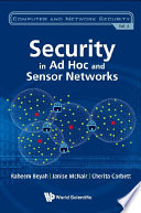 Security in ad hoc and sensor networks /