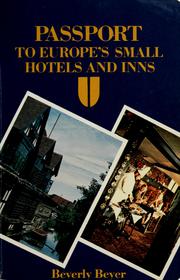 Passport to Europe's small hotels & inns /