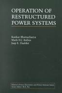 Operation of restructured power systems /