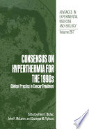 Consensus on Hyperthermia for the 1990s : Clinical Practice in Cancer Treatment /