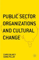 Public sector organizations and cultural change /