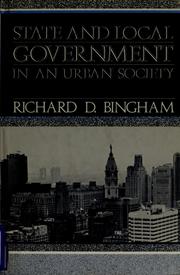 State and local government in an urban society /