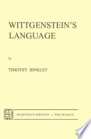 Wittgenstein's Language /