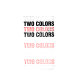 Designing with two colors /