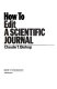 How to edit a scientific journal /