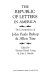 The republic of letters in America : the correspondence of John Peale Bishop & Allen Tate /