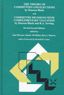 The theory of committees and elections /
