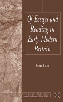 Of essays and reading in early modern Britain /