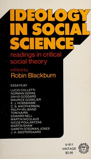 Ideology in social science ; readings in critical social theory.