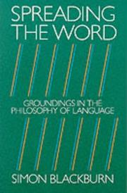 Spreading the word : groundings in the philosophy of language /