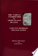 The tabula antidotarii of Armengaud Blasi and its Hebrew translation  /