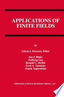 Applications of Finite Fields /