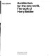 Architecture for the new world ; the work of Harry Seidler.