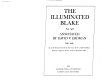 The illuminated Blake : all of William Blake's illuminated works with a plate-by-plate commentary /