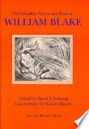The complete poetry and prose of William Blake /