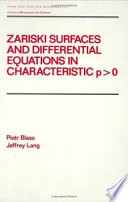 Zariski surfaces and differential equations in characteristic P> p0  s /