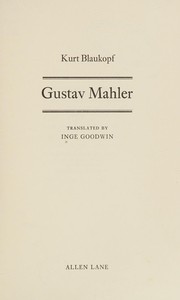 Gustav Mahler /