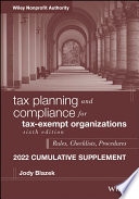 Tax planning and compliance for tax-exempt organizations : rules, checklists, procedures.