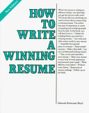 How to write a winning resume /