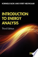 Introduction to energy analysis /