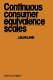 Continuous consumer equivalence scales : item-specific effects of age and sex of household members in the budget allocation model /