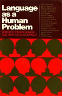 Language as a human problem /
