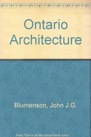 Ontario architecture : a guide to styles and building terms, 1784 to the present /