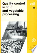Quality control in fruit and vegetable processing /