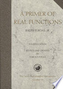 A primer of real functions /