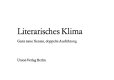 Literarisches Klima : ganz neue Xenien, doppelte Ausfuhrung /