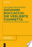 Giovanni Boccaccio: Die verliebte Fiammetta : Übersetzung von Johann Engelbert Noyse. Paralleldruck mit der Giolito-Ausgabe Venedig /