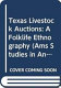 Texas livestock auctions : a folklife ethnography /