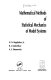 Mathematical methods of statistical mechanics of model systems /