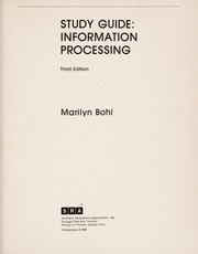 Study guide, information processing /