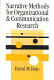Narrative methods for organizational and communication research /