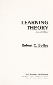 Learning theory /