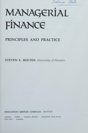 Managerial finance : principles and practice /