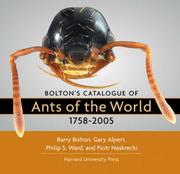 Bolton's catalogue of ants of the world, 1758-2005 /