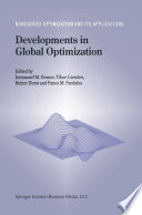 Developments in Global Optimization /