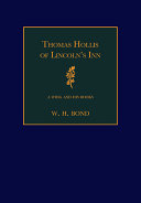 Thomas Hollis of Lincoln's Inn : a Whig and his books /