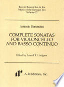 Complete sonatas for violoncello and basso continuo /