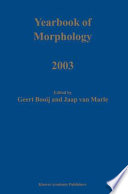 Yearbook of Morphology 2003 /