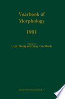 Yearbook of Morphology 1991 /