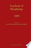 Yearbook of Morphology 1999 /