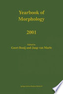 Yearbook of Morphology 2001 /