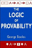 The logic of provability /